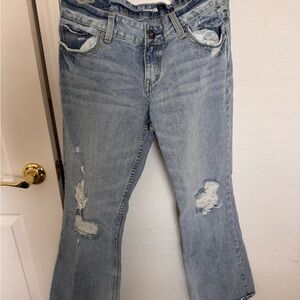 Aeropostale Blue Flare Wide Leg Jeans